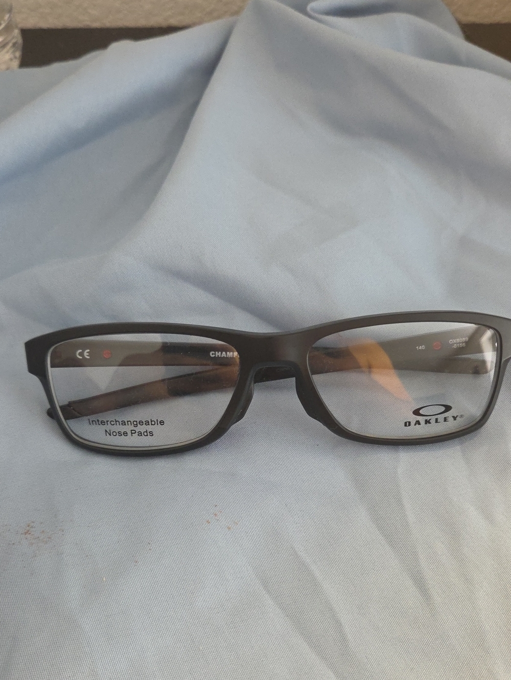 Oakley Matte Black Rectangular Eyeglass Frames
